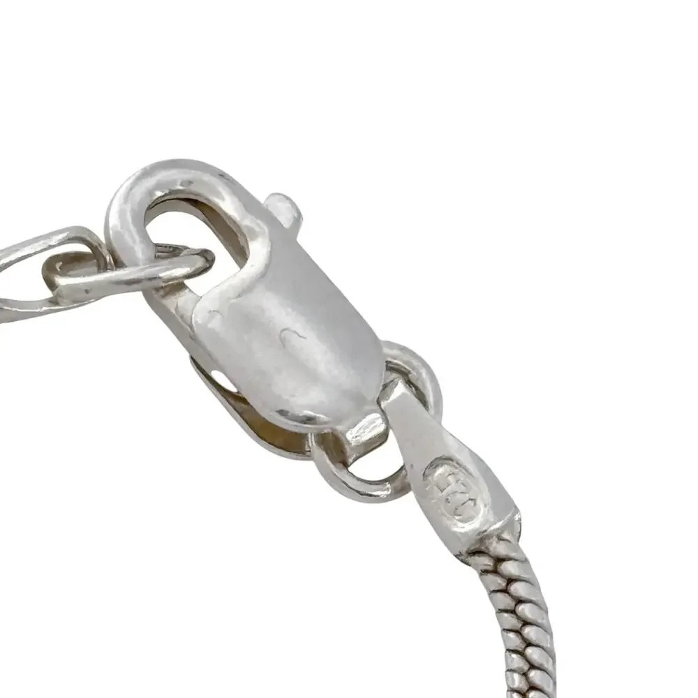Vintage Sterling Silver 925 Snake Chain Necklace 20